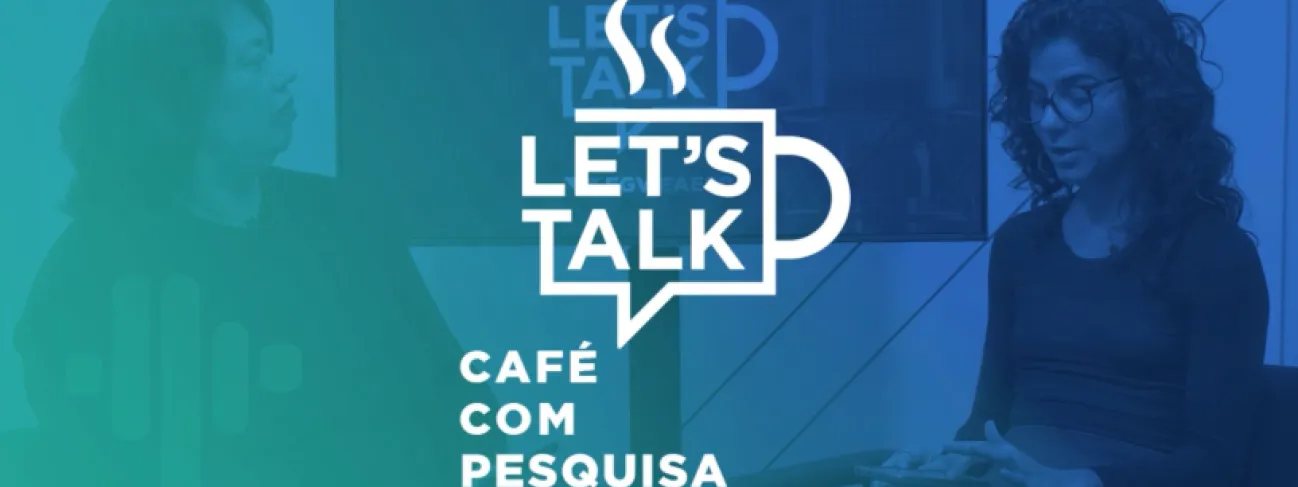 imagem dos participantes com uma xícara de café ao centro