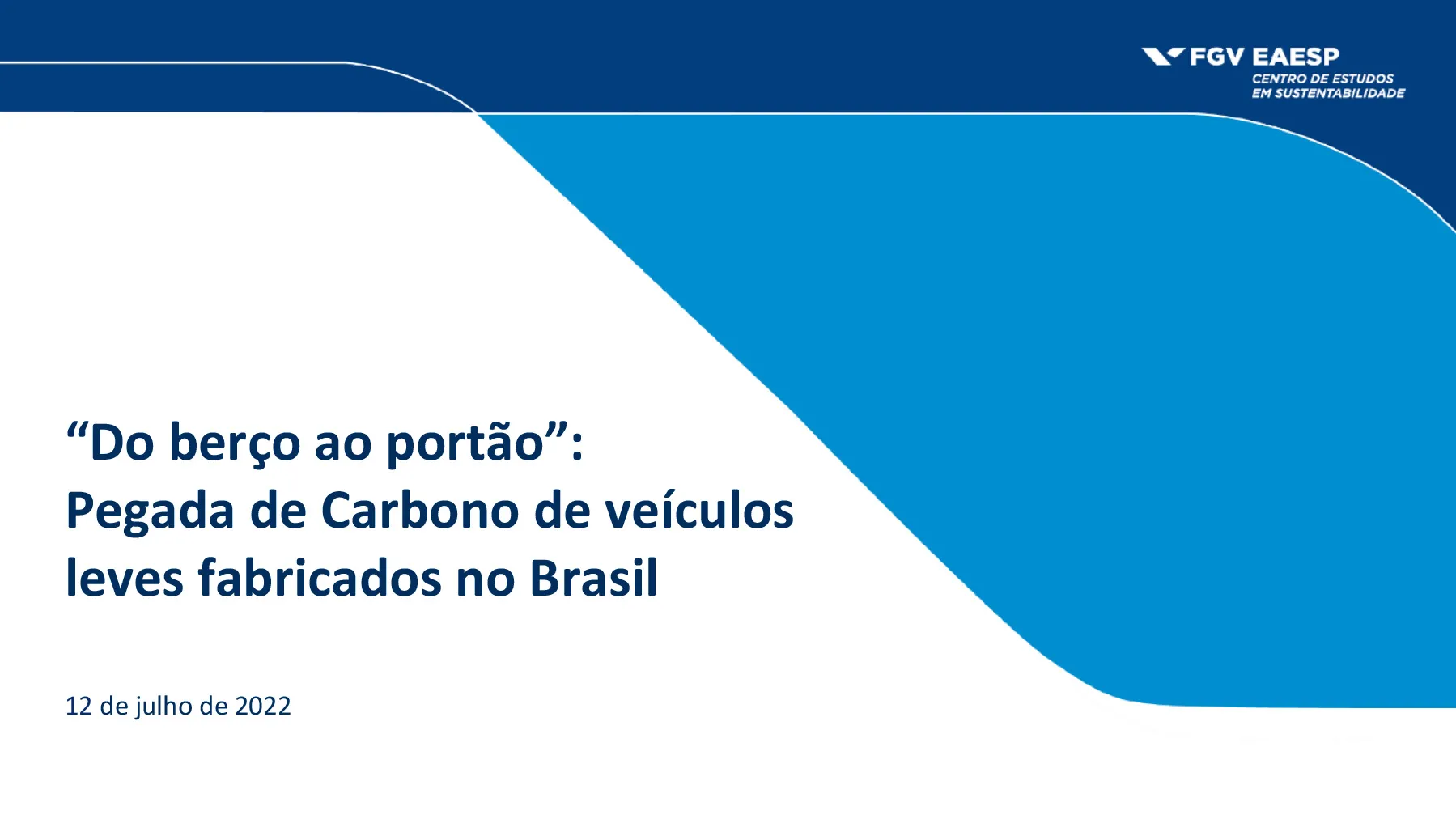 Apresentação do projeto “Do berço ao portão”