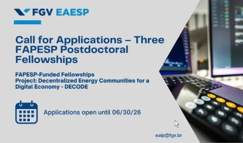 Call for FAPESP Postdoctoral Fellowship - DECODE Project (FGV EAESP)