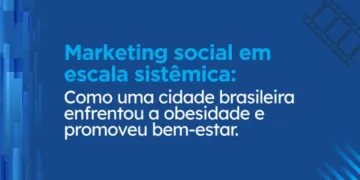 título do vídeo com fundo azul