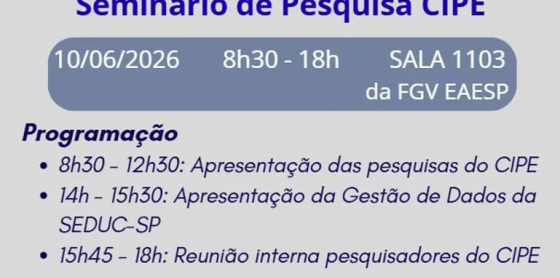 Seminário de Pesquisa CIPE