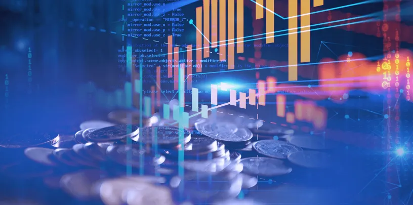 Dados e gráficos de representação financeira