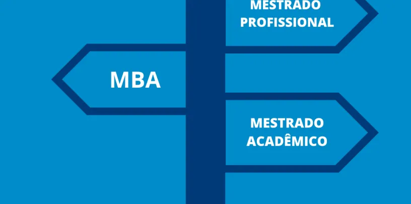 Você sabe a diferença entre MBA, Mestrado Profissional e Mestrado Acadêmico?