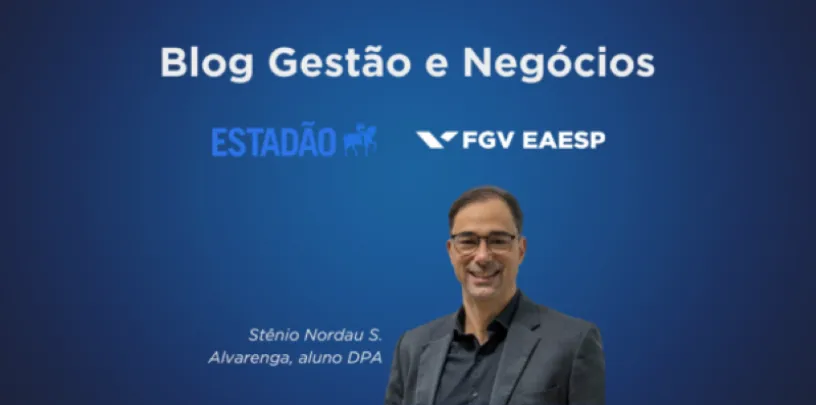 Imagem de apresentação do Blog Gestão e Negócios com Stênio Nordau S. Alvarenga, aluno do DPA.